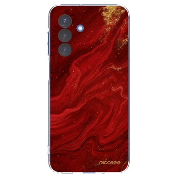 Picasee silikonový průhledný obal pro Samsung Galaxy A17 5G - Červená