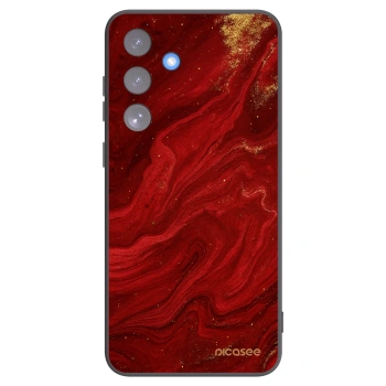 Picasee silikonový černý obal pro Samsung Galaxy S25 FE 5G - Červená