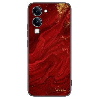 Picasee silikonový černý obal pro Vivo Y29s 5G - Červená