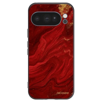 Picasee silikonový černý obal pro Google Pixel 10 Pro - Červená