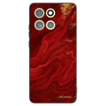 Picasee silikonový černý obal pro Motorola Moto G86 Power 5G - Červená