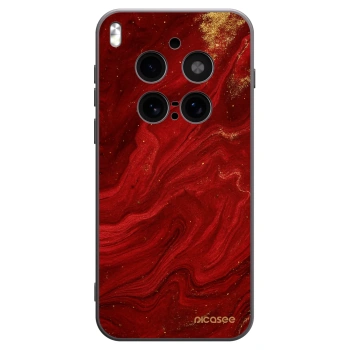 Picasee silikonový černý obal pro Vivo X300 Pro - Červená