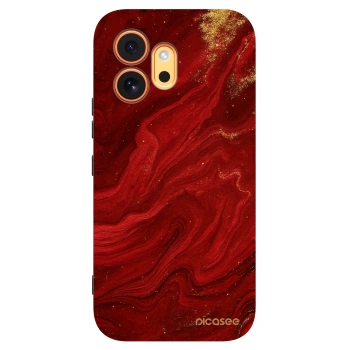 Picasee silikonový černý obal pro Honor 600 - Červená