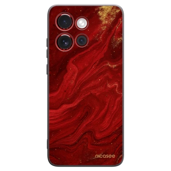 Picasee silikonový černý obal pro Motorola Edge 60 Neo 5G - Červená