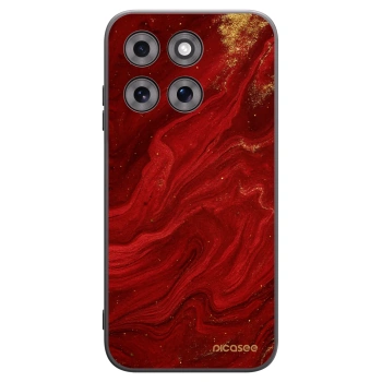 Picasee silikonový černý obal pro Motorola Moto G77 - Červená