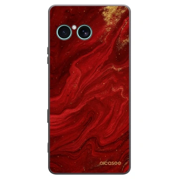 Picasee silikonový černý obal pro Sony Xperia 10 VII - Červená