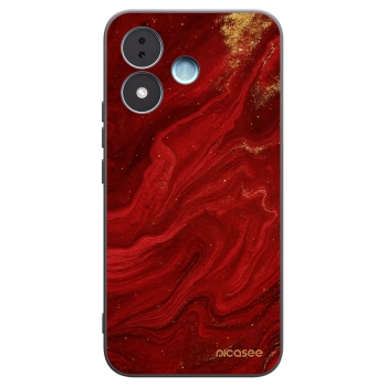 Picasee silikonový černý obal pro Xiaomi Redmi Note 17 5G - Červená