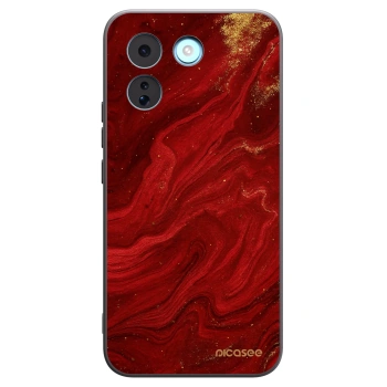 Picasee silikonový černý obal pro Xiaomi Redmi Note 17 Pro MAX 5G - Červená