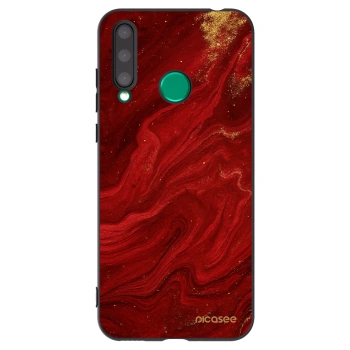 Picasee silikonový černý obal pro Honor 20 Lite - Červená