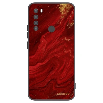 Picasee silikonový černý obal pro Xiaomi Redmi Note 8 - Červená