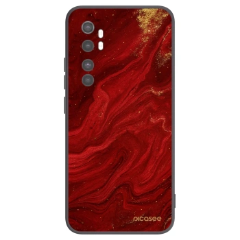 Picasee silikonový černý obal pro Xiaomi Mi Note 10 Lite - Červená