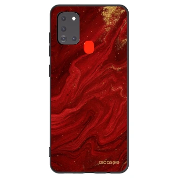 Picasee silikonový černý obal pro Samsung Galaxy A21s - Červená