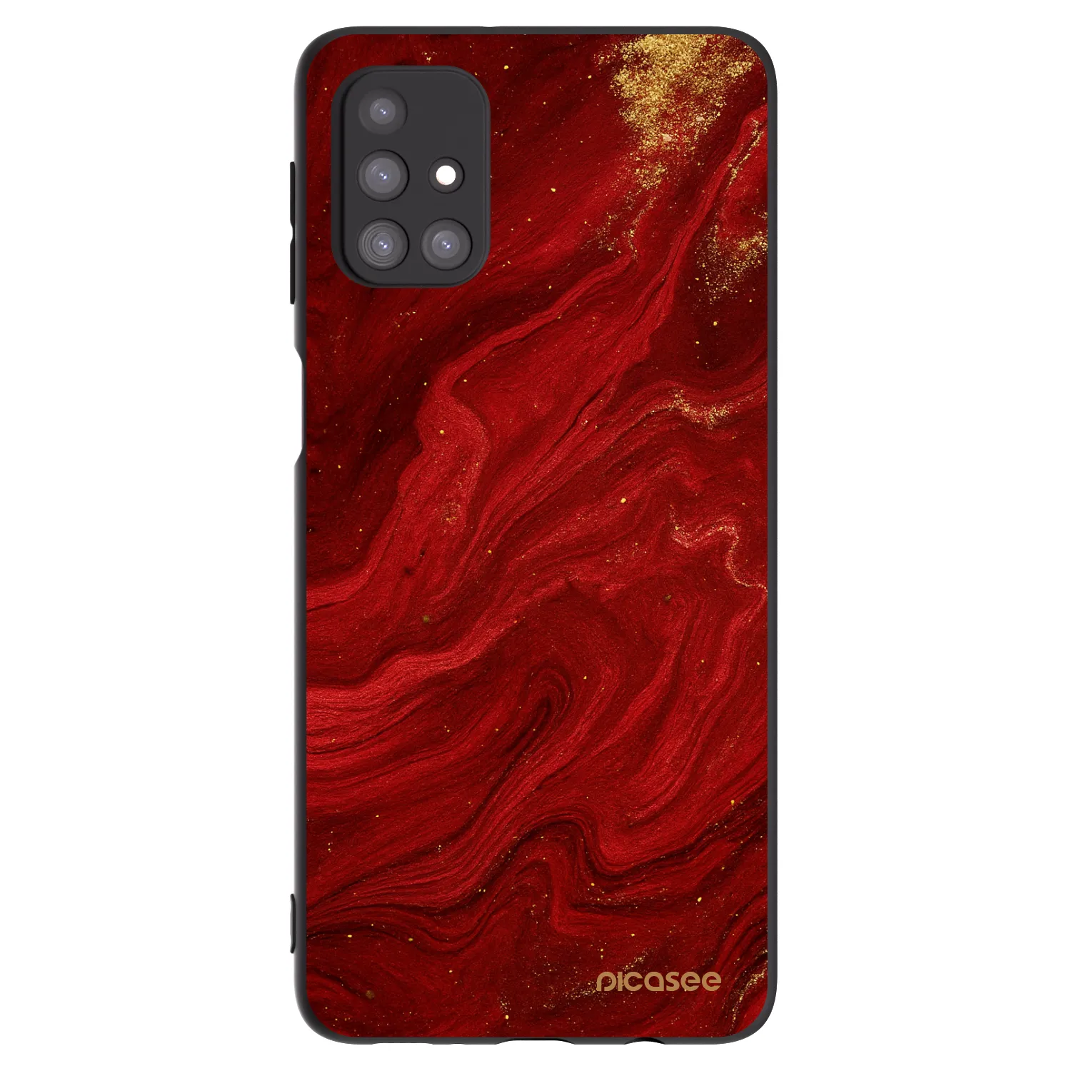 Picasee silikonový černý obal pro Samsung Galaxy M31s - Červená