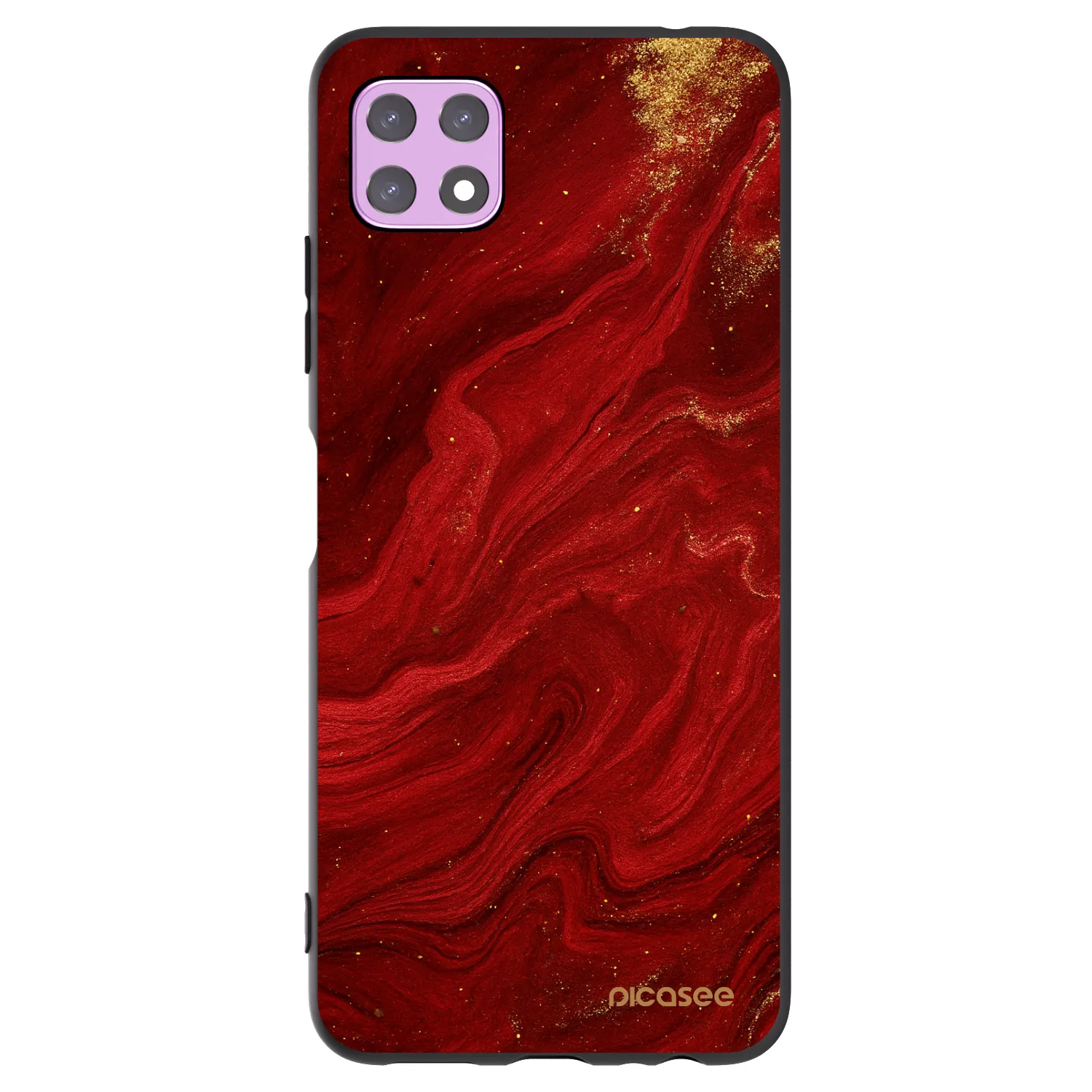 Picasee silikonový černý obal pro Samsung Galaxy A22 A226B 5G - Červená