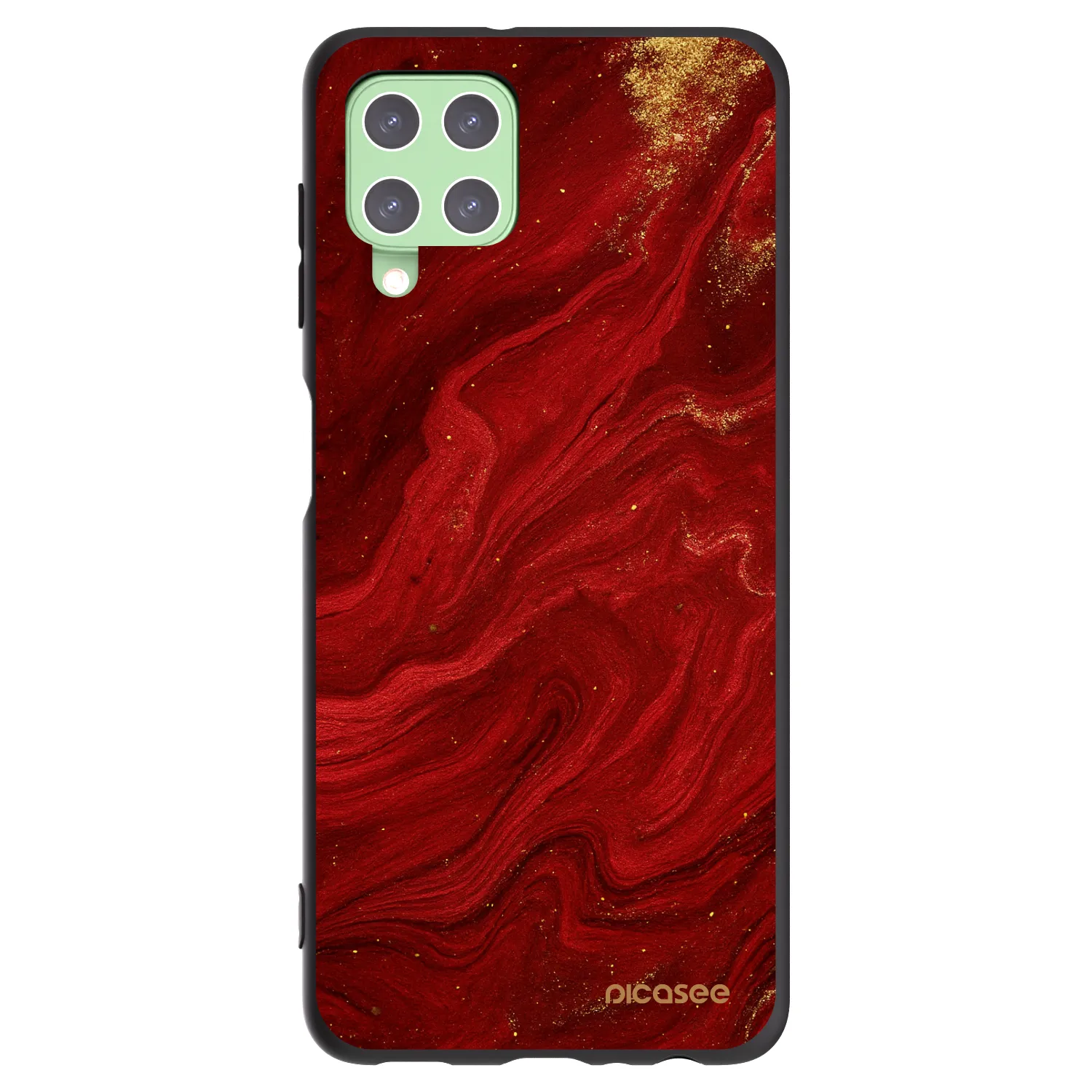 Picasee silikonový černý obal pro Samsung Galaxy A22 A225F 4G - Červená