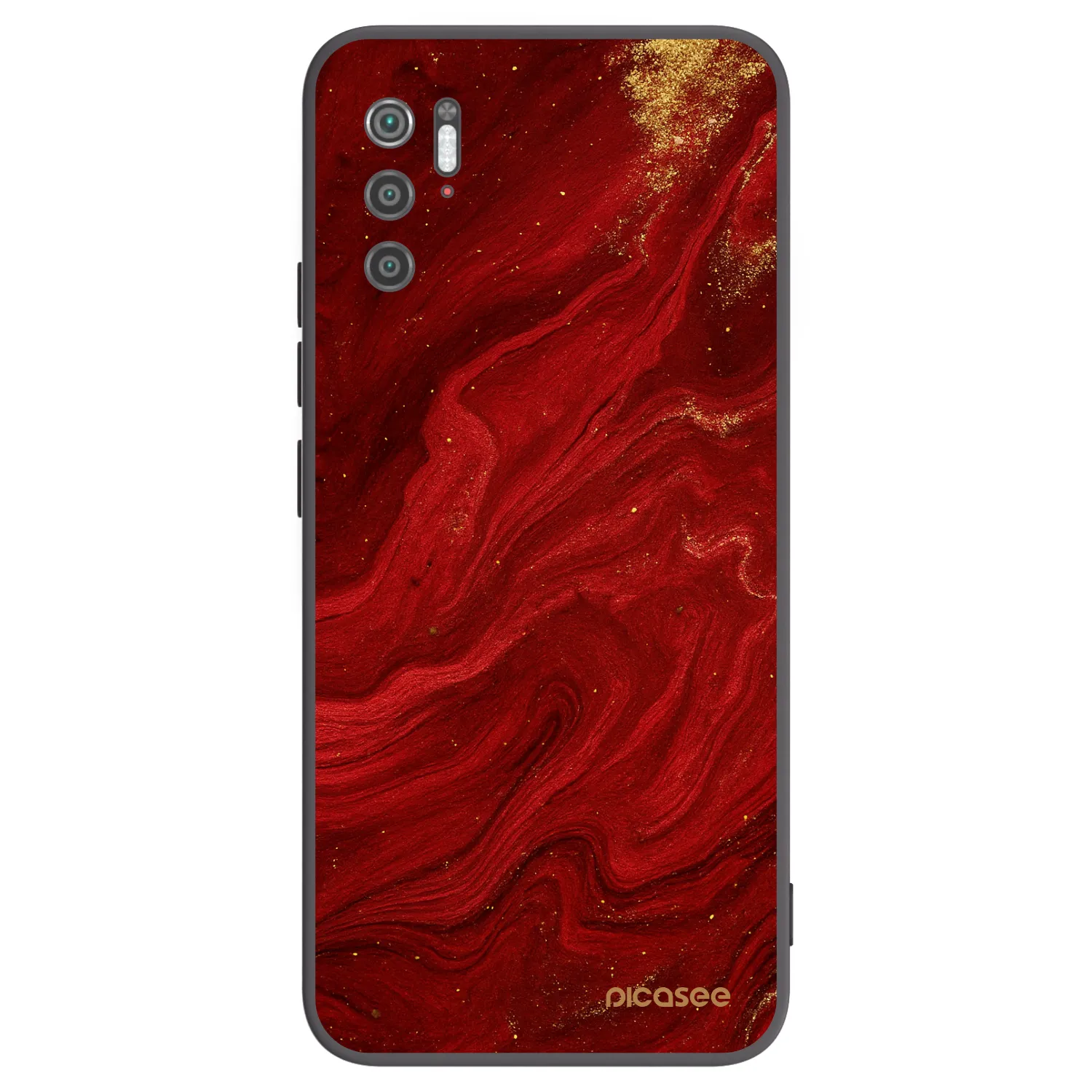 Picasee silikonový černý obal pro Xiaomi Poco M3 Pro 5G - Červená