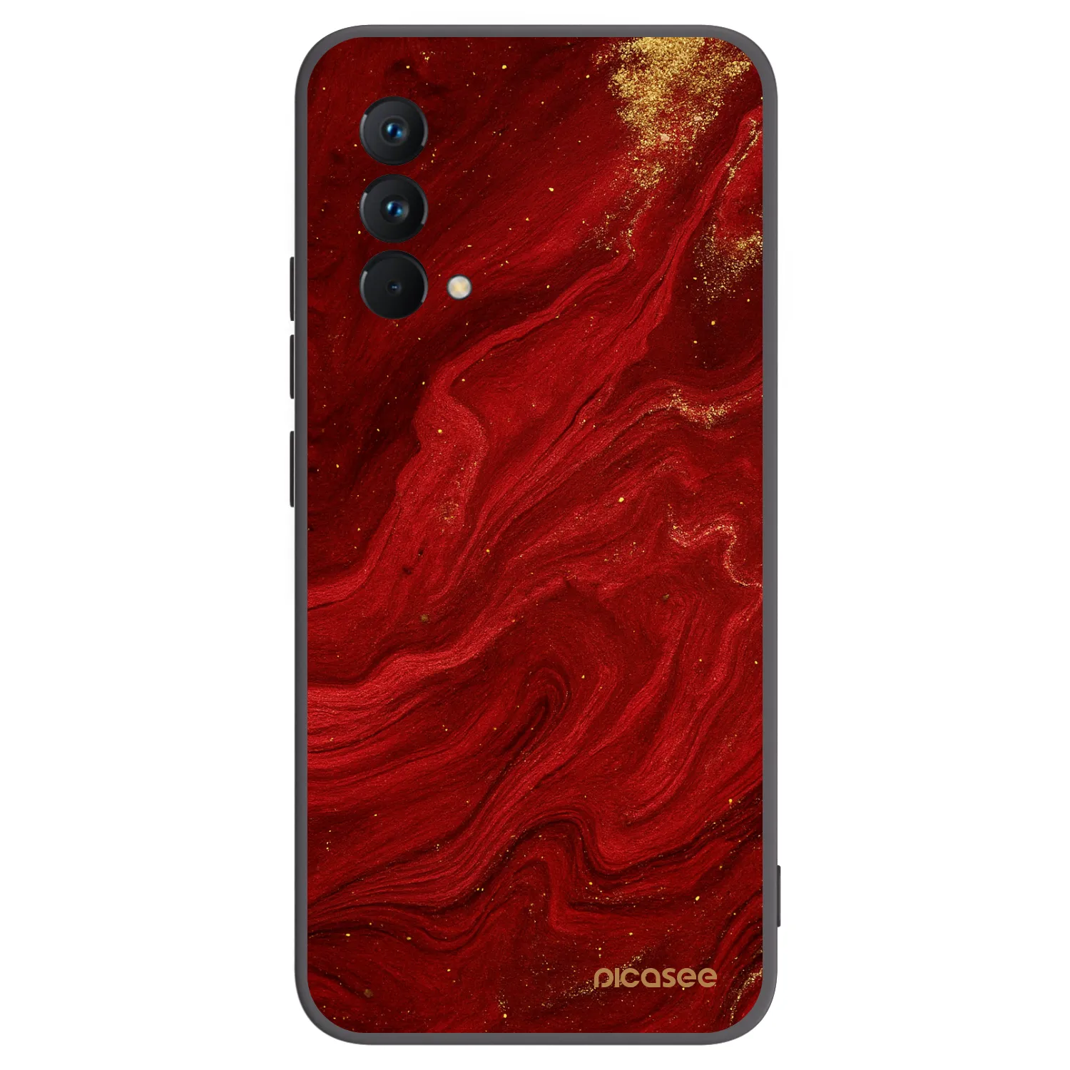 Picasee silikonový černý obal pro Realme GT Master Edition 5G - Červená
