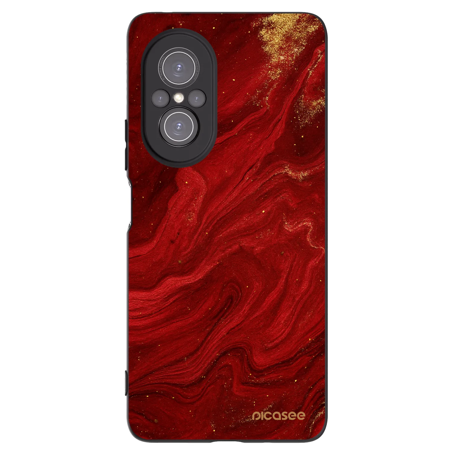 Picasee silikonový černý obal pro Huawei Nova 9 SE - Červená