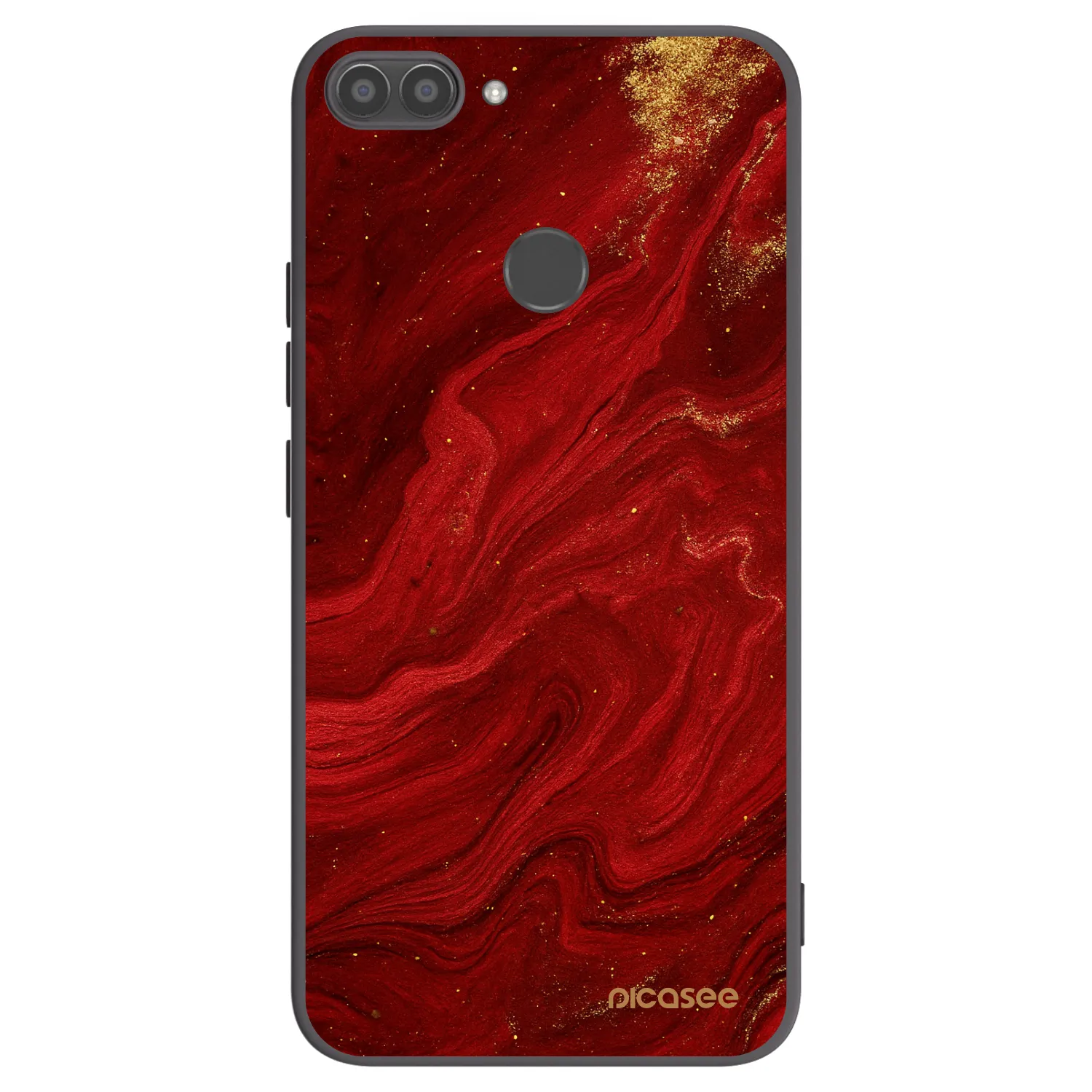 Picasee silikonový černý obal pro Huawei P Smart - Červená
