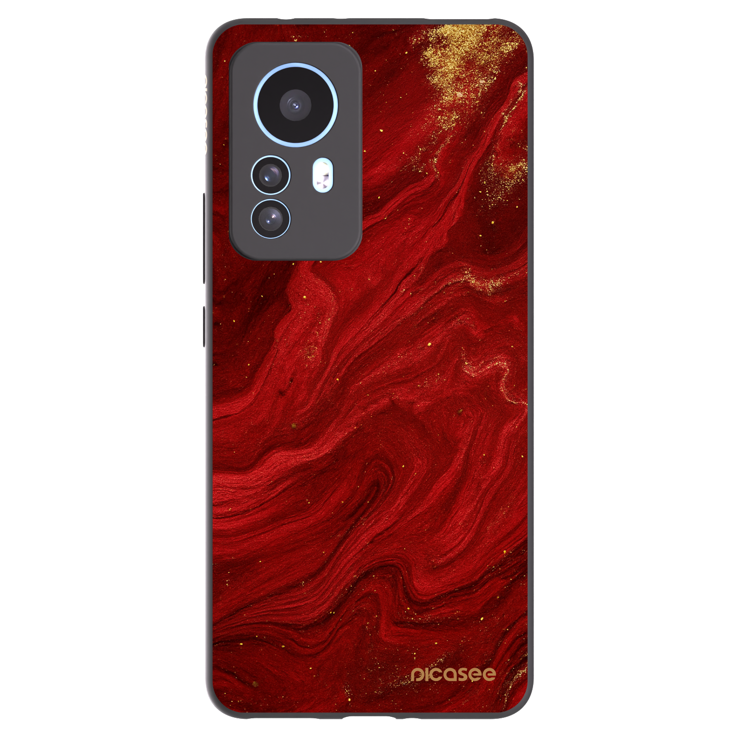 Picasee silikonový černý obal pro Xiaomi 12T - Červená