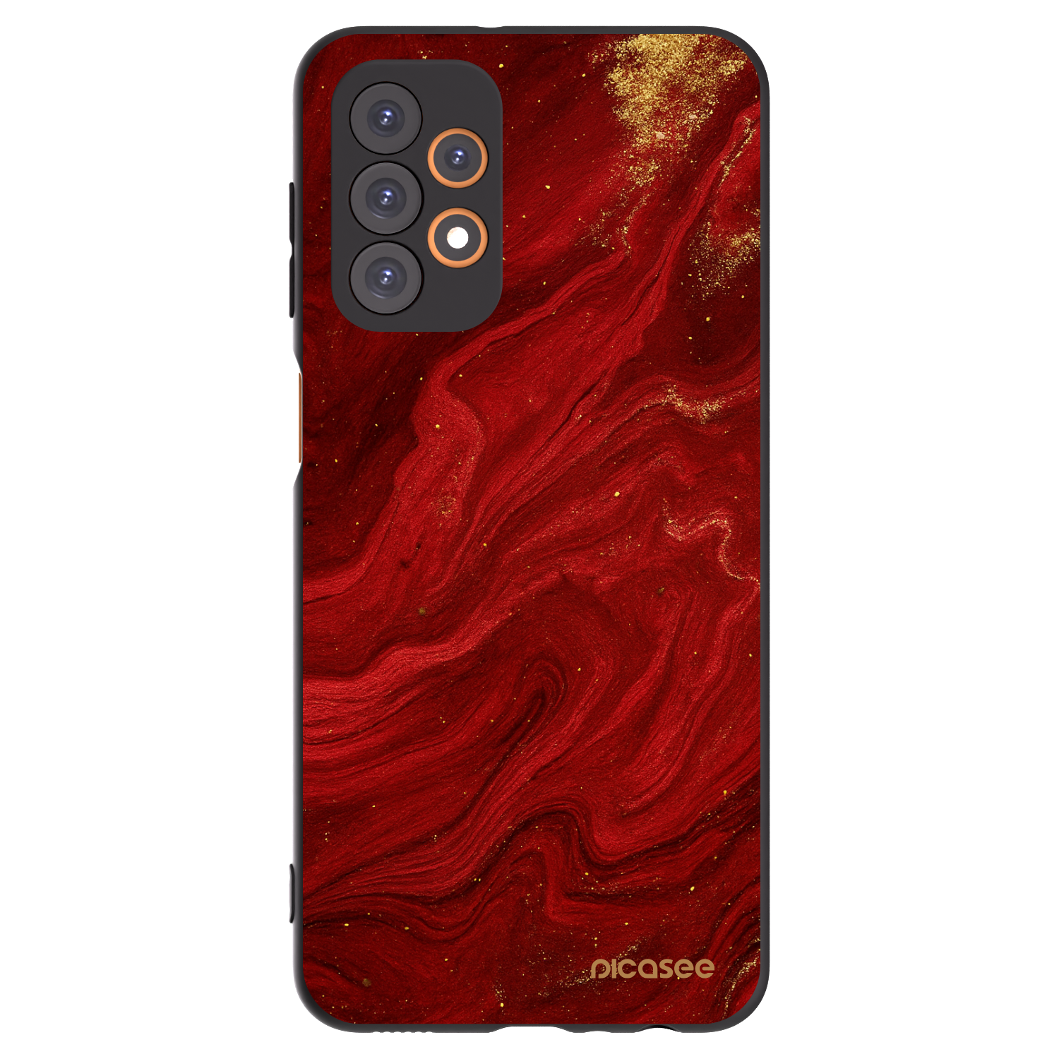 Picasee silikonový černý obal pro Samsung Galaxy A23 A236B 5G - Červená