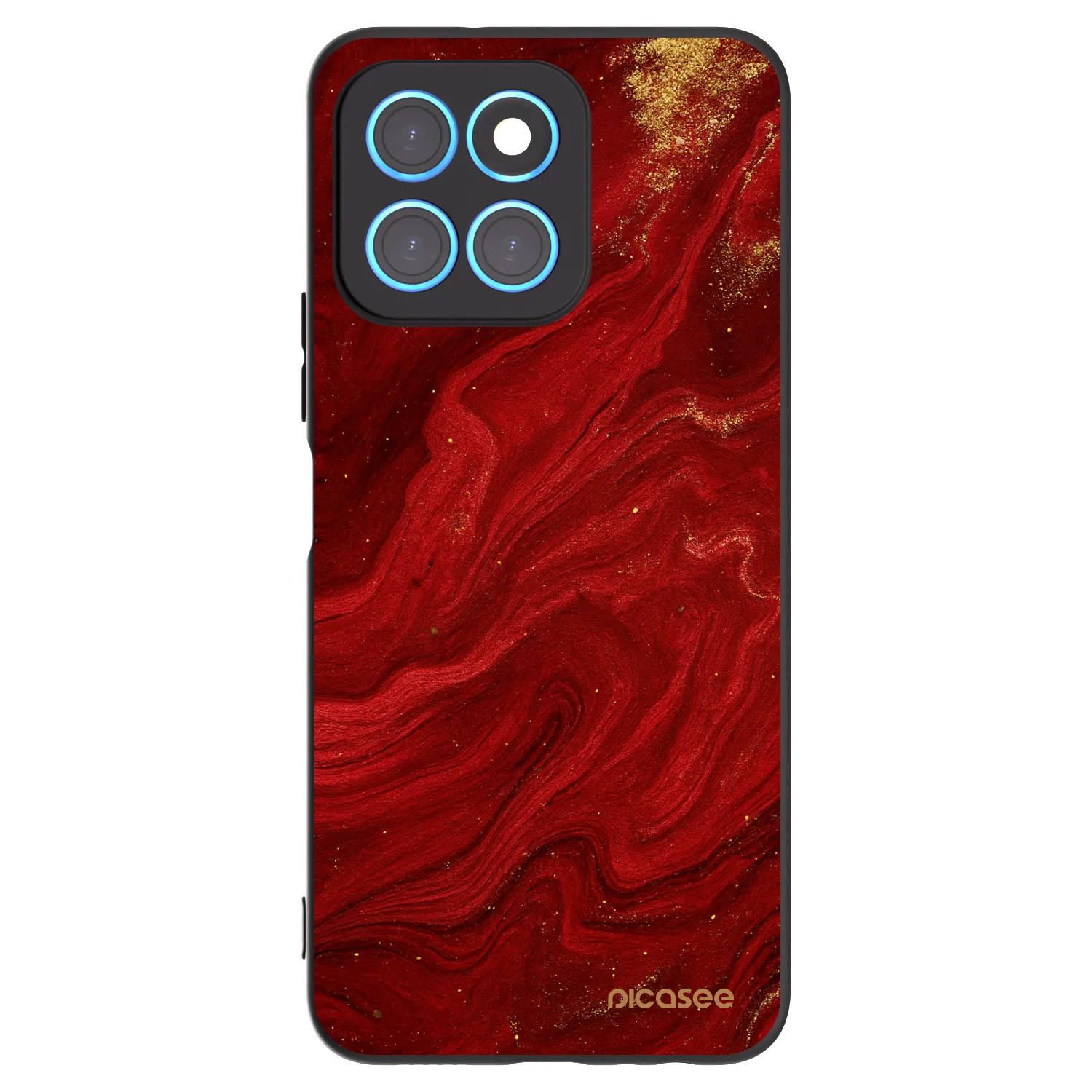 Picasee silikonový černý obal pro Honor X6 - Červená