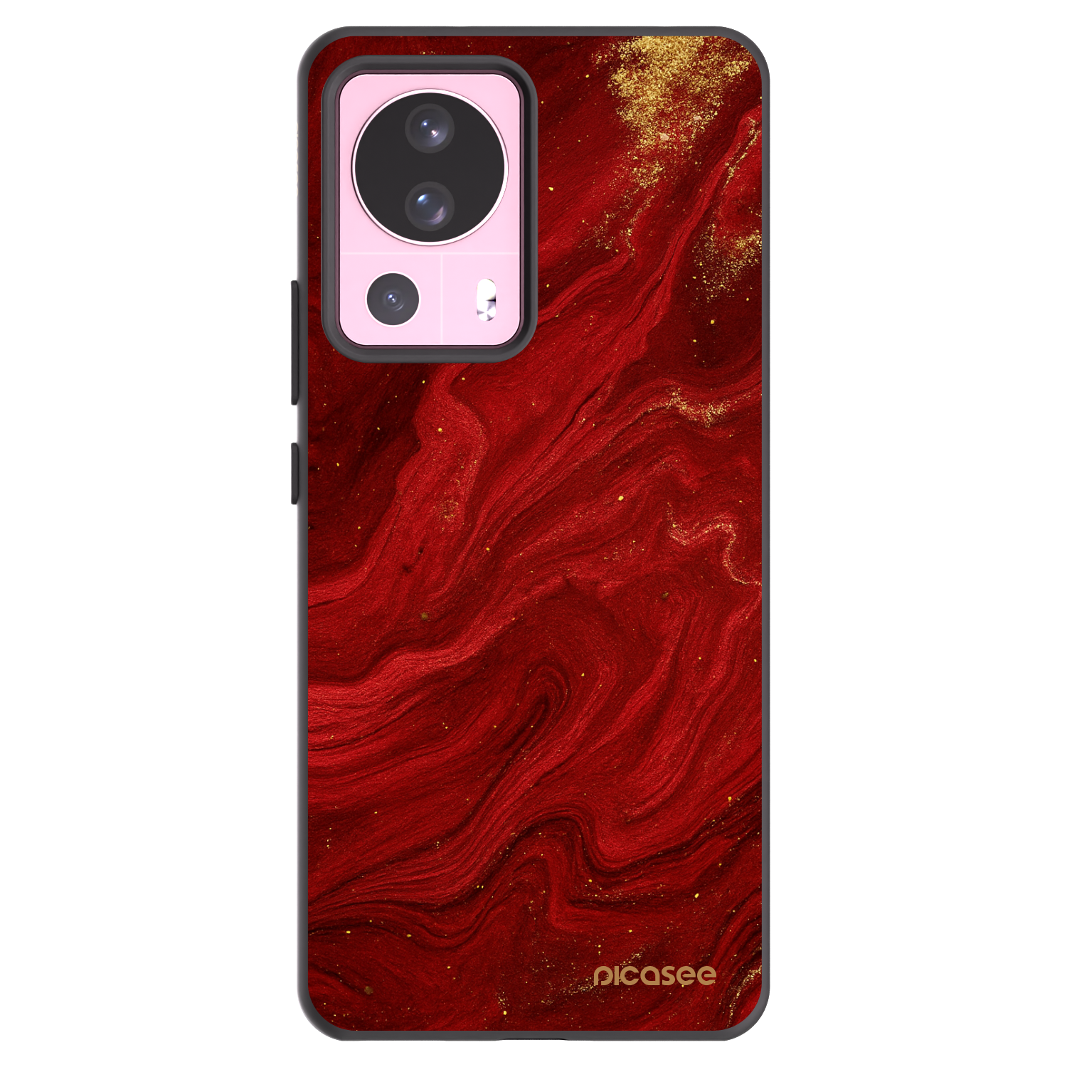 Picasee silikonový černý obal pro Xiaomi 13 Lite - Červená