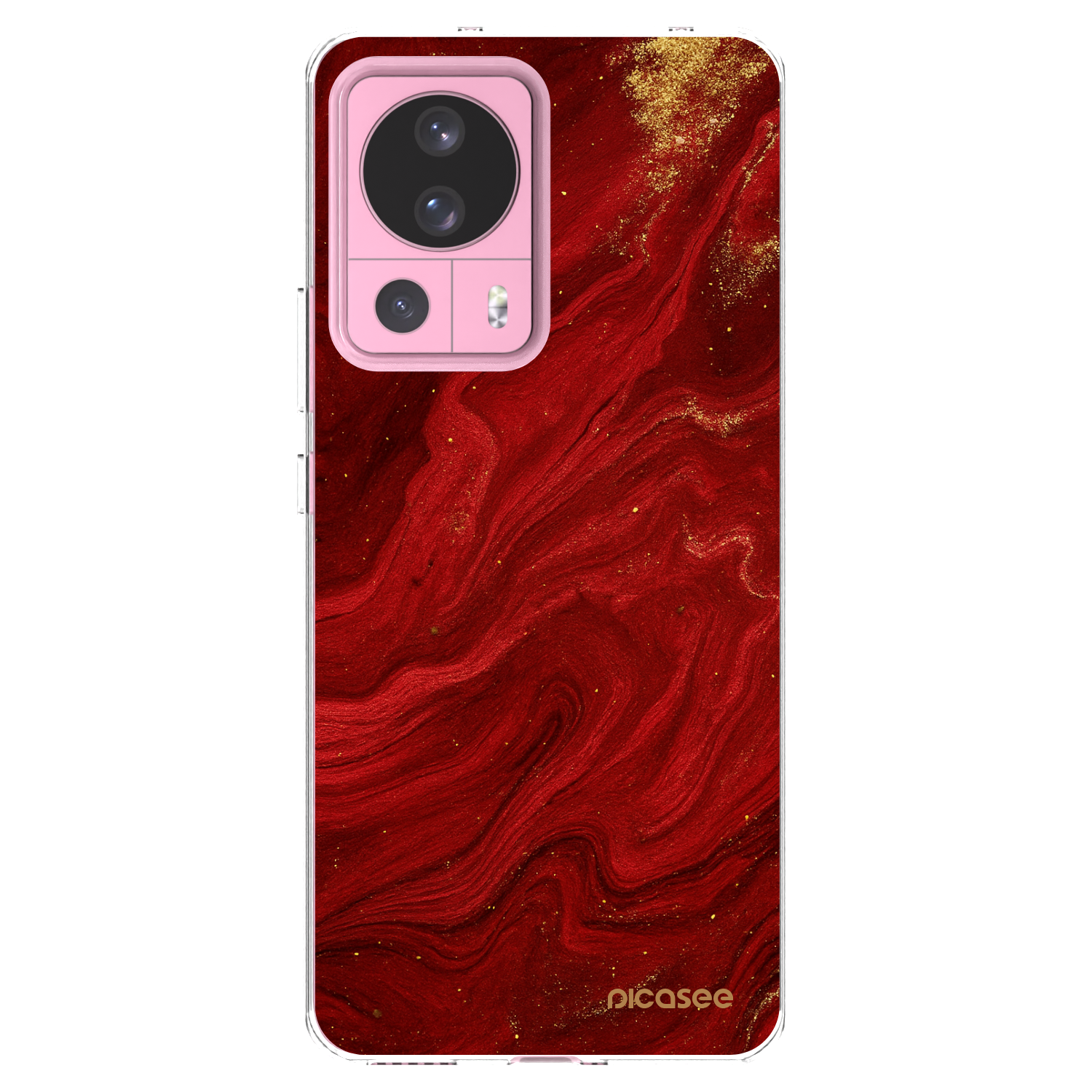 Picasee silikonový průhledný obal pro Xiaomi 13 Lite - Červená