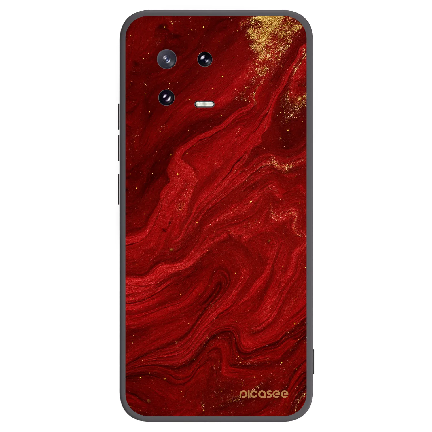 Picasee silikonový černý obal pro Xiaomi 13 Pro - Červená