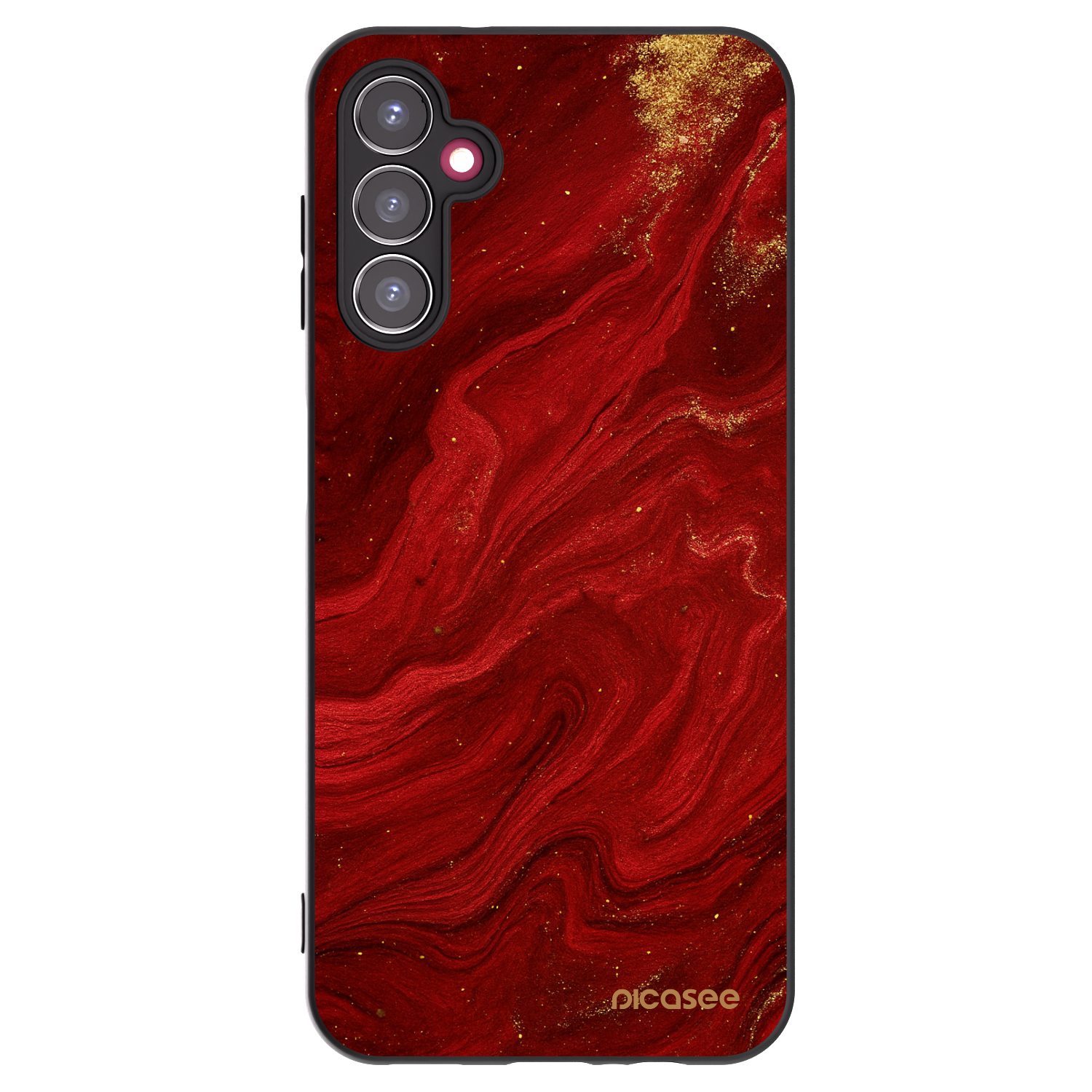 Picasee silikonový černý obal pro Samsung Galaxy A14 4G A145R - Červená