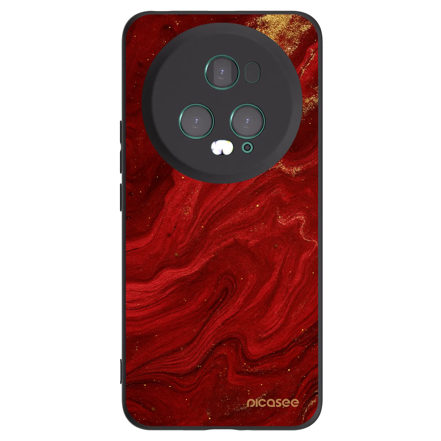 Picasee silikonový černý obal pro Honor Magic5 Pro - Červená