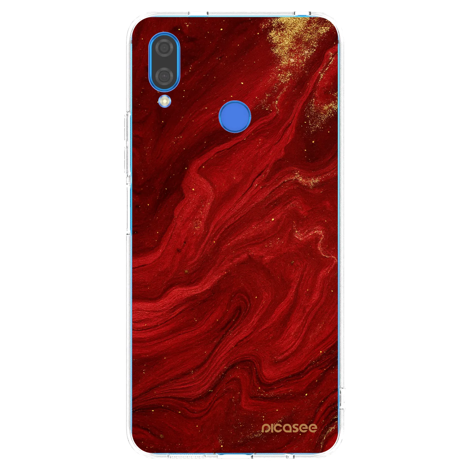 Picasee silikonový průhledný obal pro Huawei Nova 3i - Červená