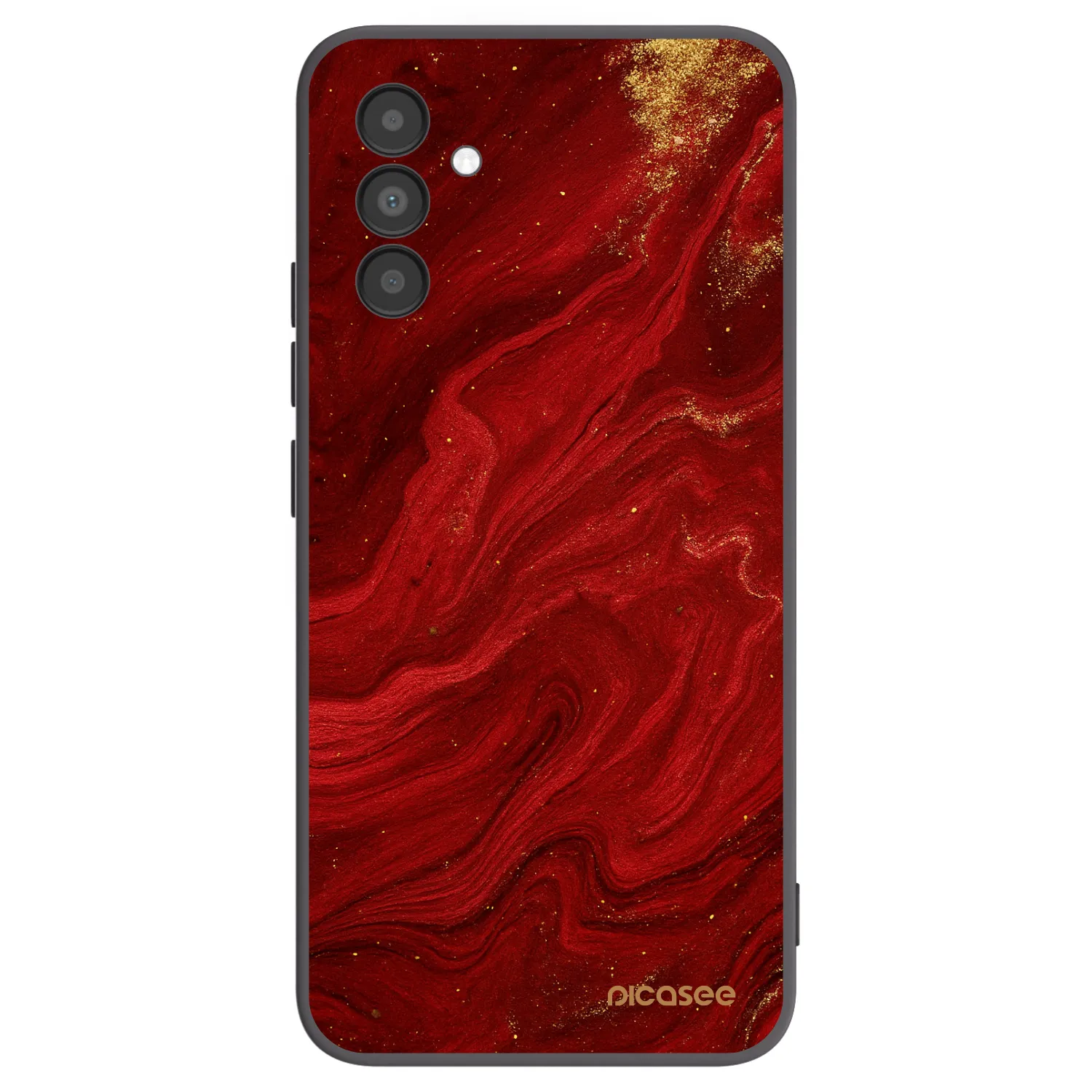 Picasee silikonový černý obal pro Samsung Galaxy A04s A047F - Červená