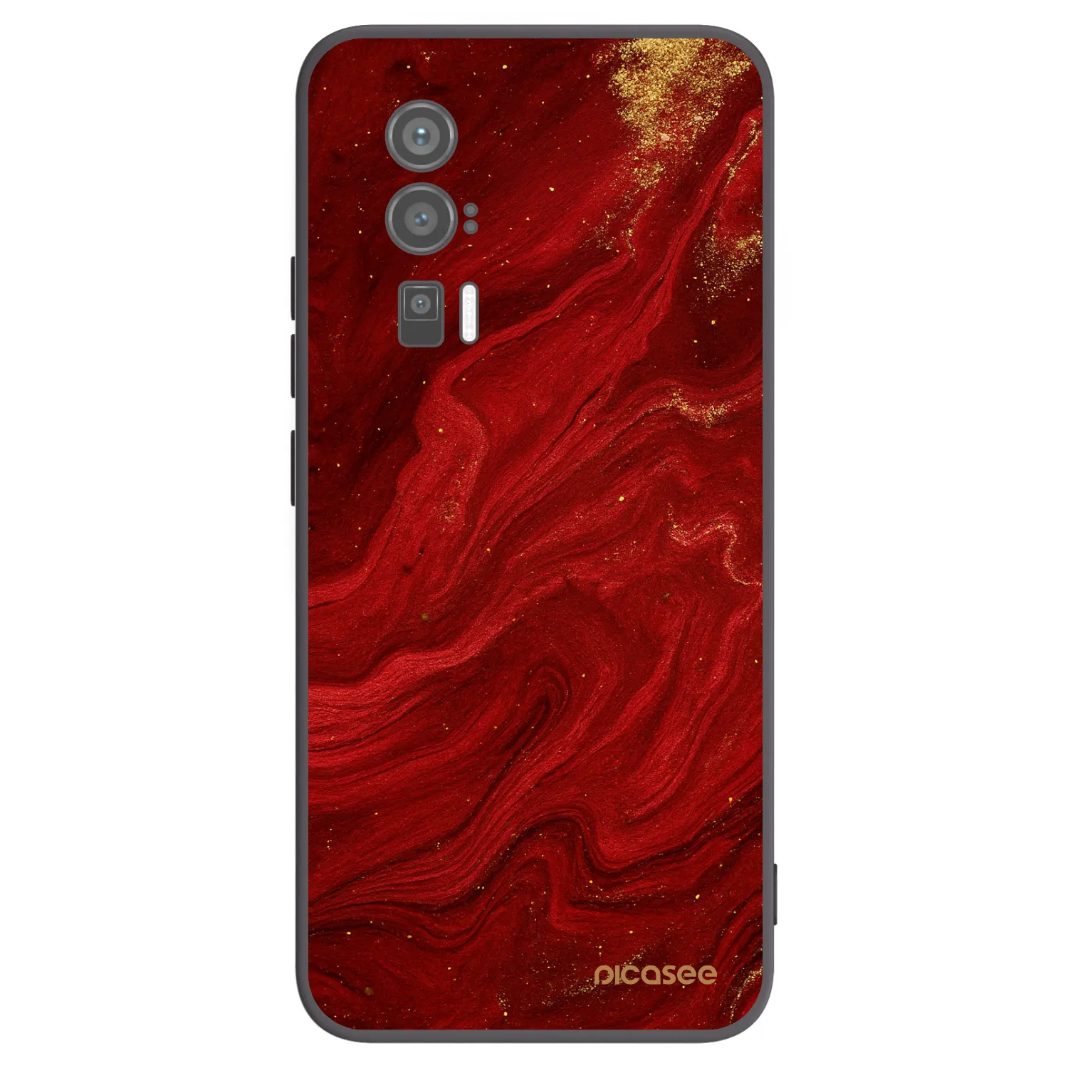 Picasee silikonový černý obal pro Xiaomi Poco F5 Pro 5G - Červená