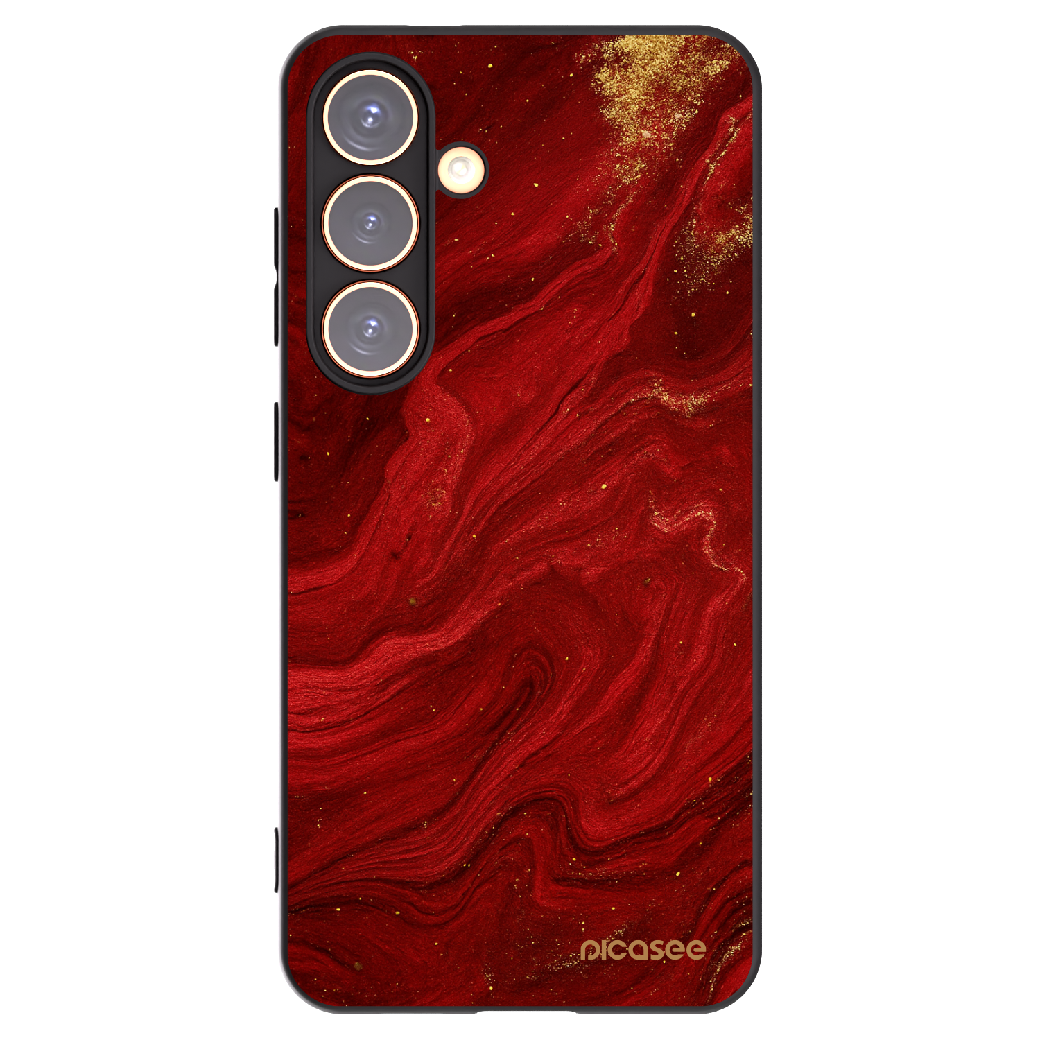 Picasee silikonový černý obal pro Samsung Galaxy S24 S921B 5G - Červená