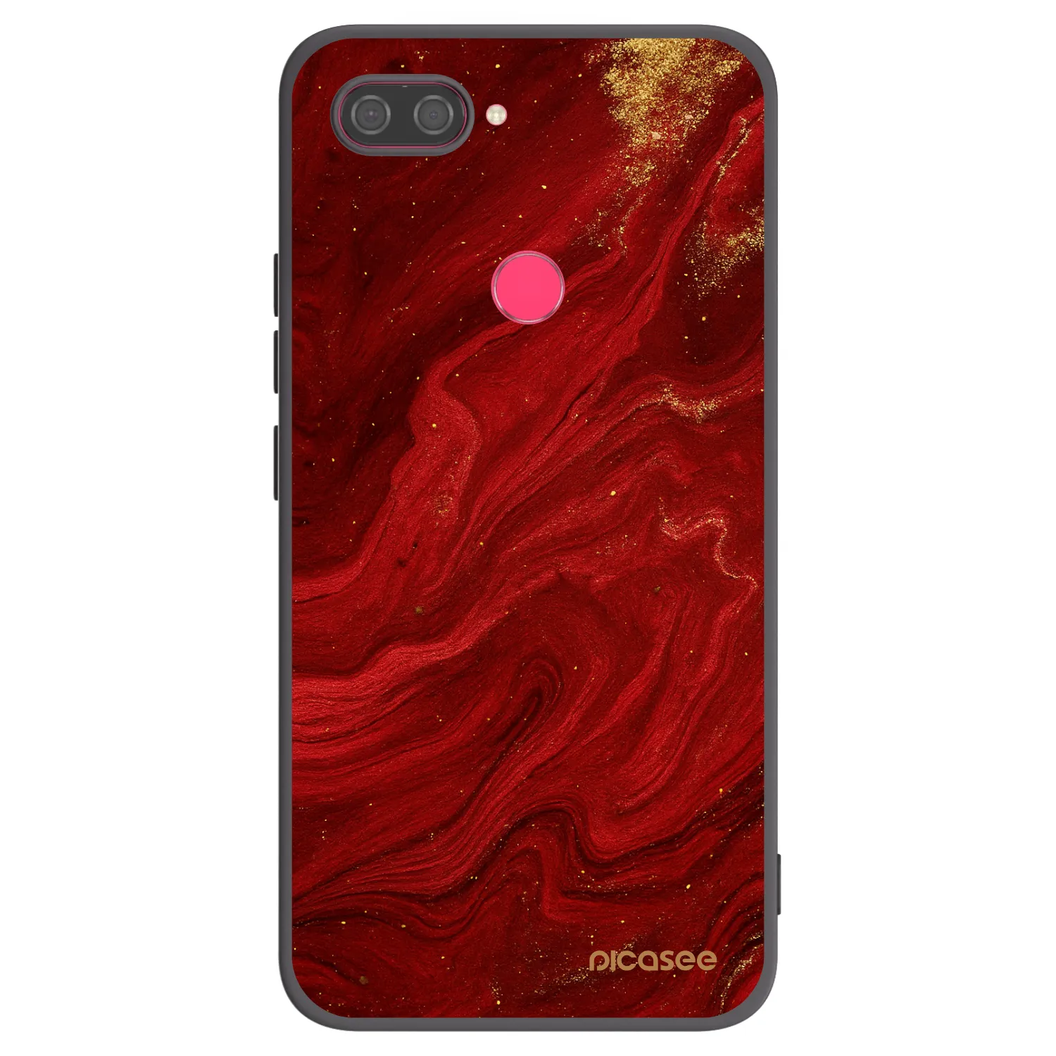 Picasee silikonový černý obal pro Xiaomi Mi 8 Lite - Červená