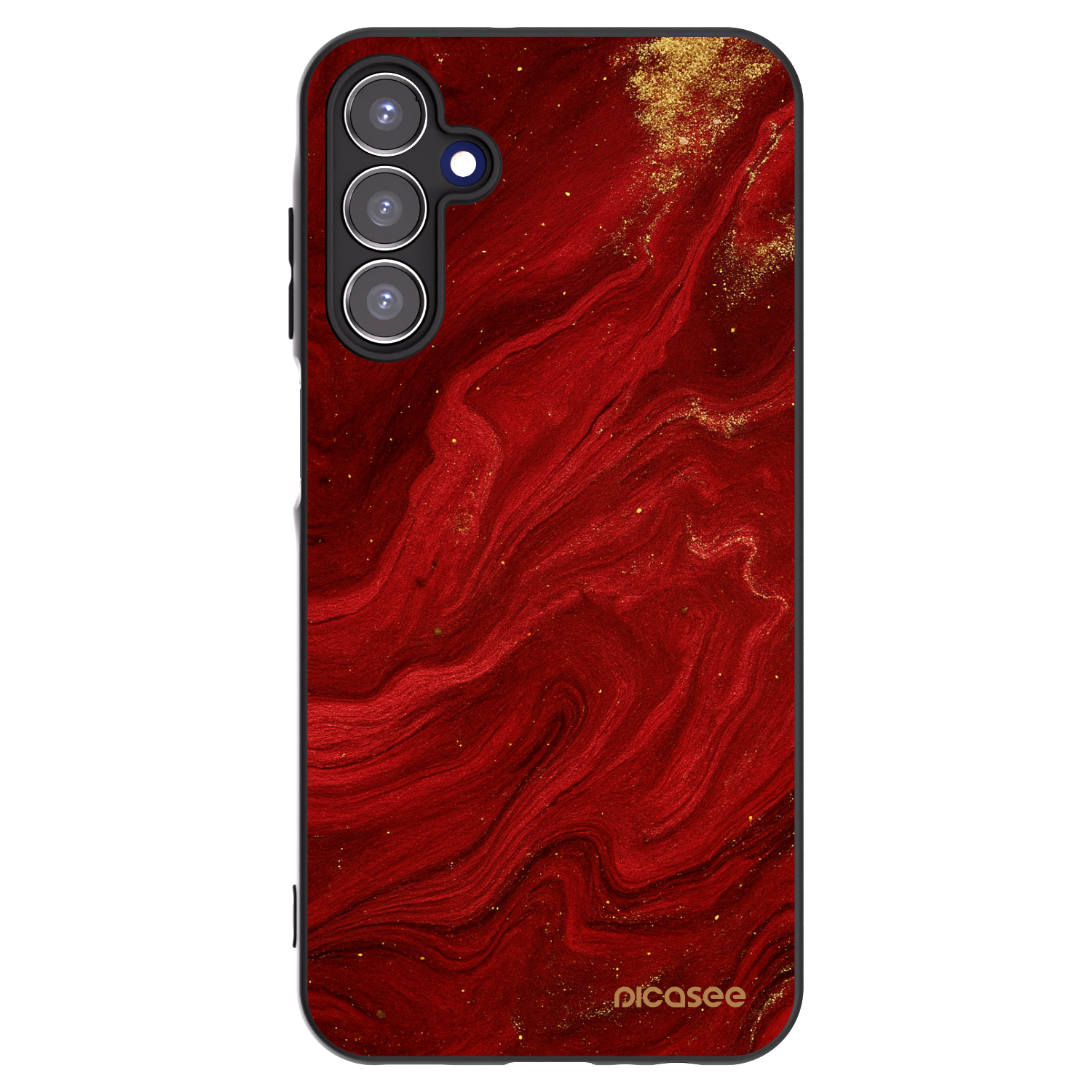 Picasee silikonový černý obal pro Samsung Galaxy A15 A155F 4G - Červená
