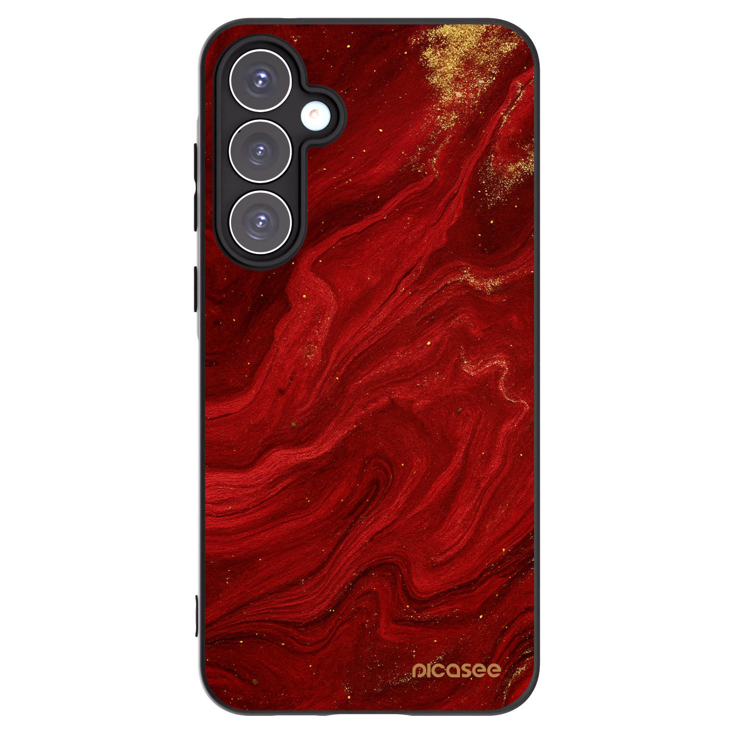 Picasee silikonový černý obal pro Samsung Galaxy A55 5G A556B - Červená