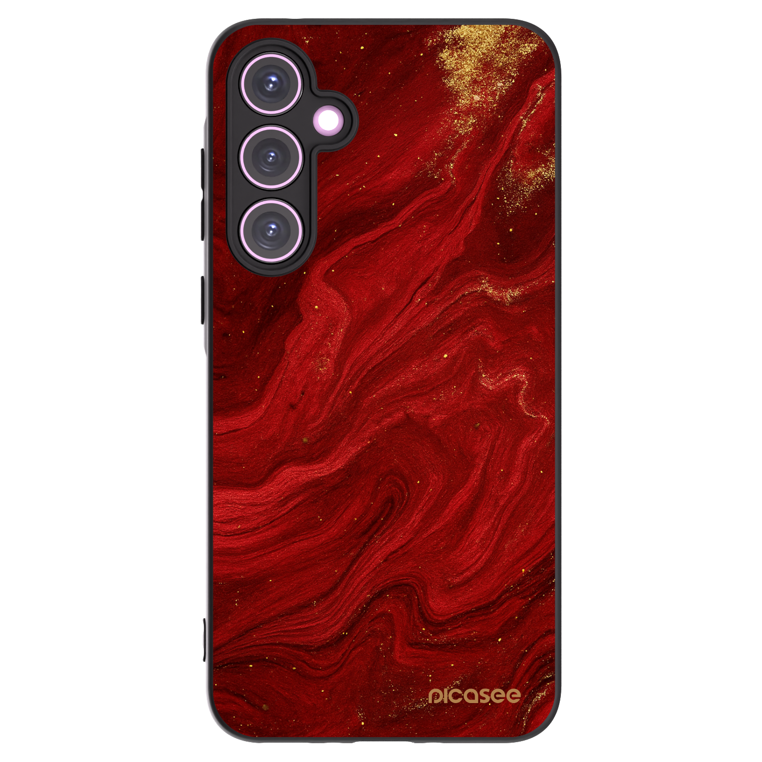 Picasee silikonový černý obal pro Samsung Galaxy A35 5G A356B - Červená