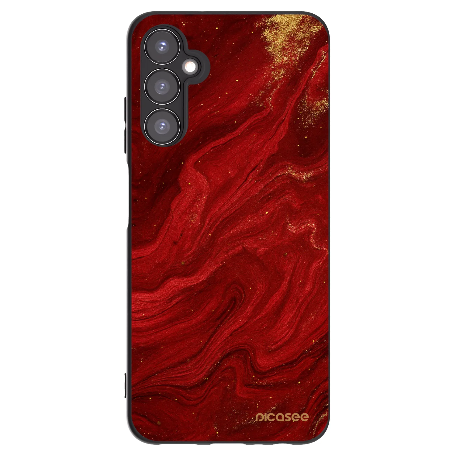 Picasee silikonový černý obal pro Samsung Galaxy A05s A057G - Červená