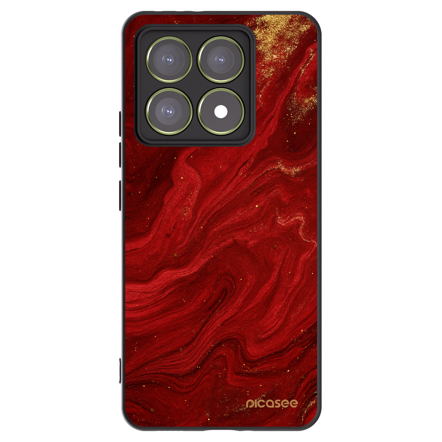 Picasee silikonový černý obal pro Xiaomi 14T - Červená