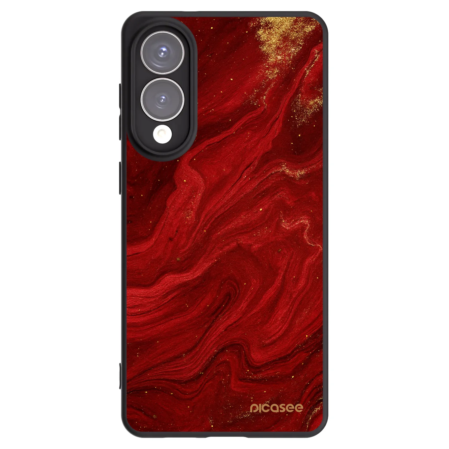 Picasee silikonový černý obal pro Samsung Galaxy S25 Edge 5G - Červená