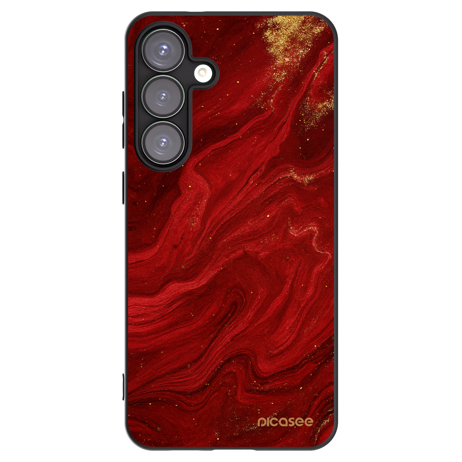 Picasee silikonový černý obal pro Samsung Galaxy S25+ 5G - Červená