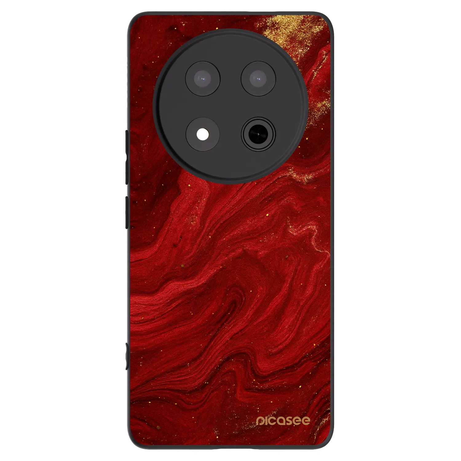 Picasee silikonový černý obal pro Honor Magic7 Lite 5G - Červená