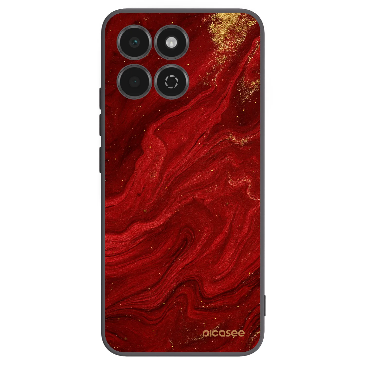 Picasee silikonový černý obal pro Honor 200 Smart 5G - Červená