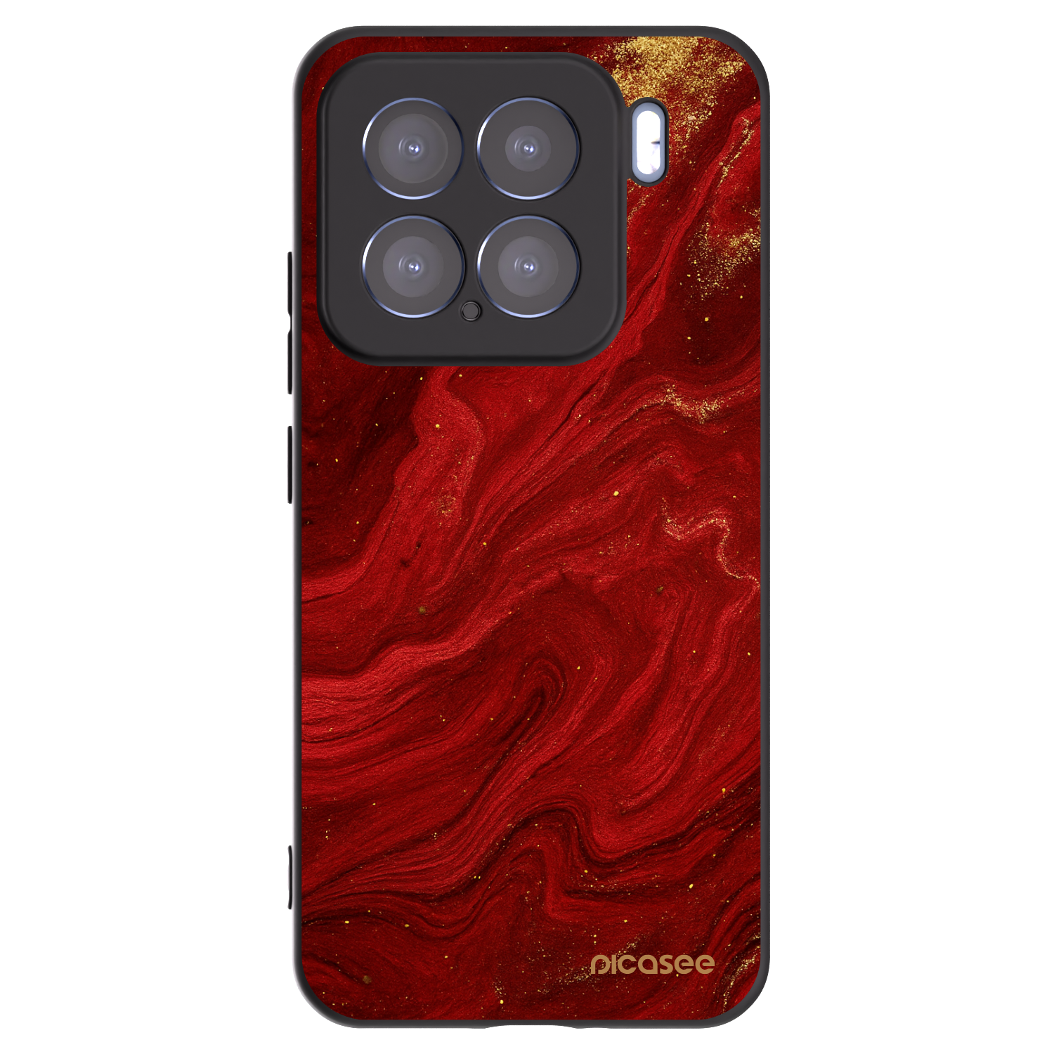 Picasee silikonový černý obal pro Xiaomi 15 - Červená