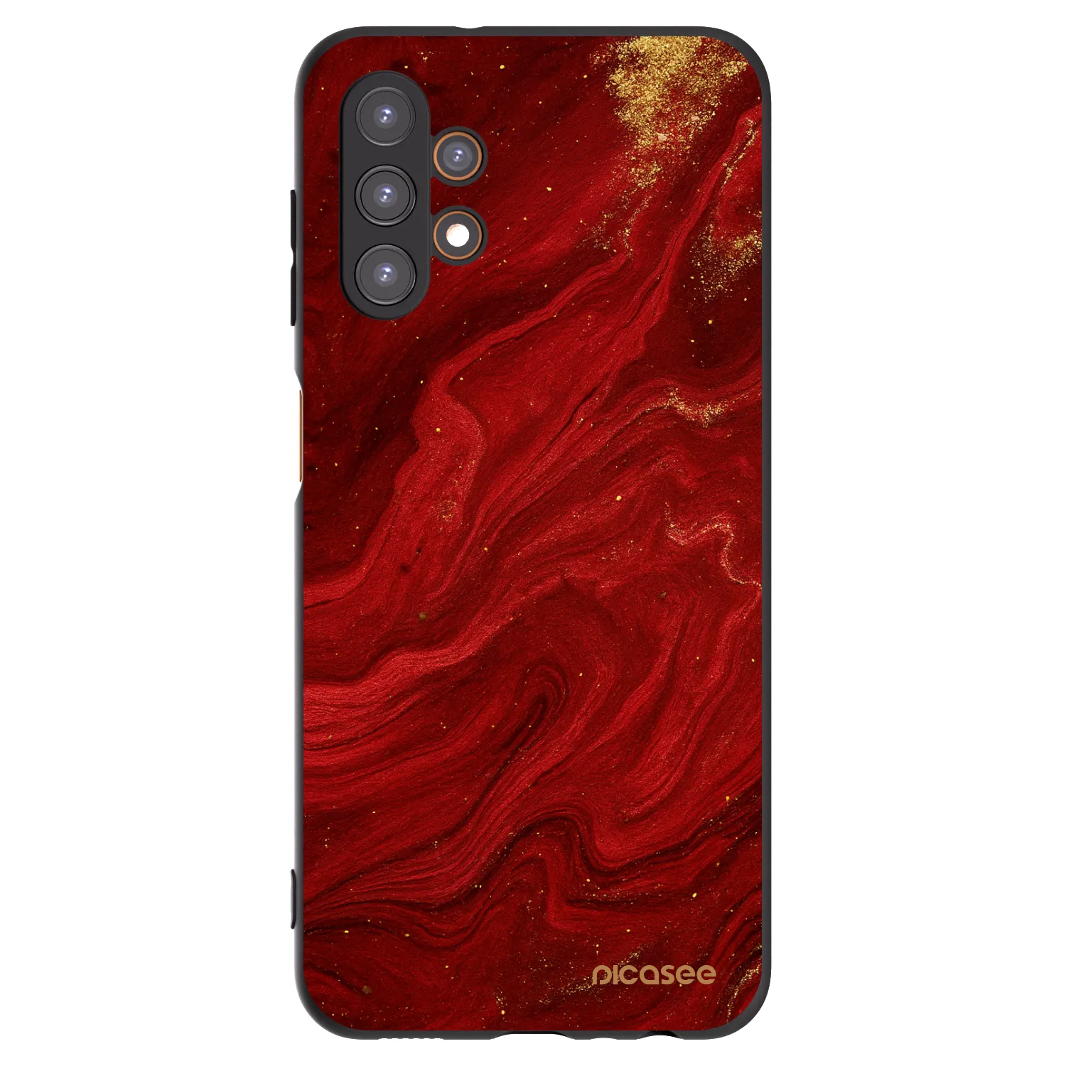 Picasee silikonový černý obal pro Samsung Galaxy A13 5G - Červená