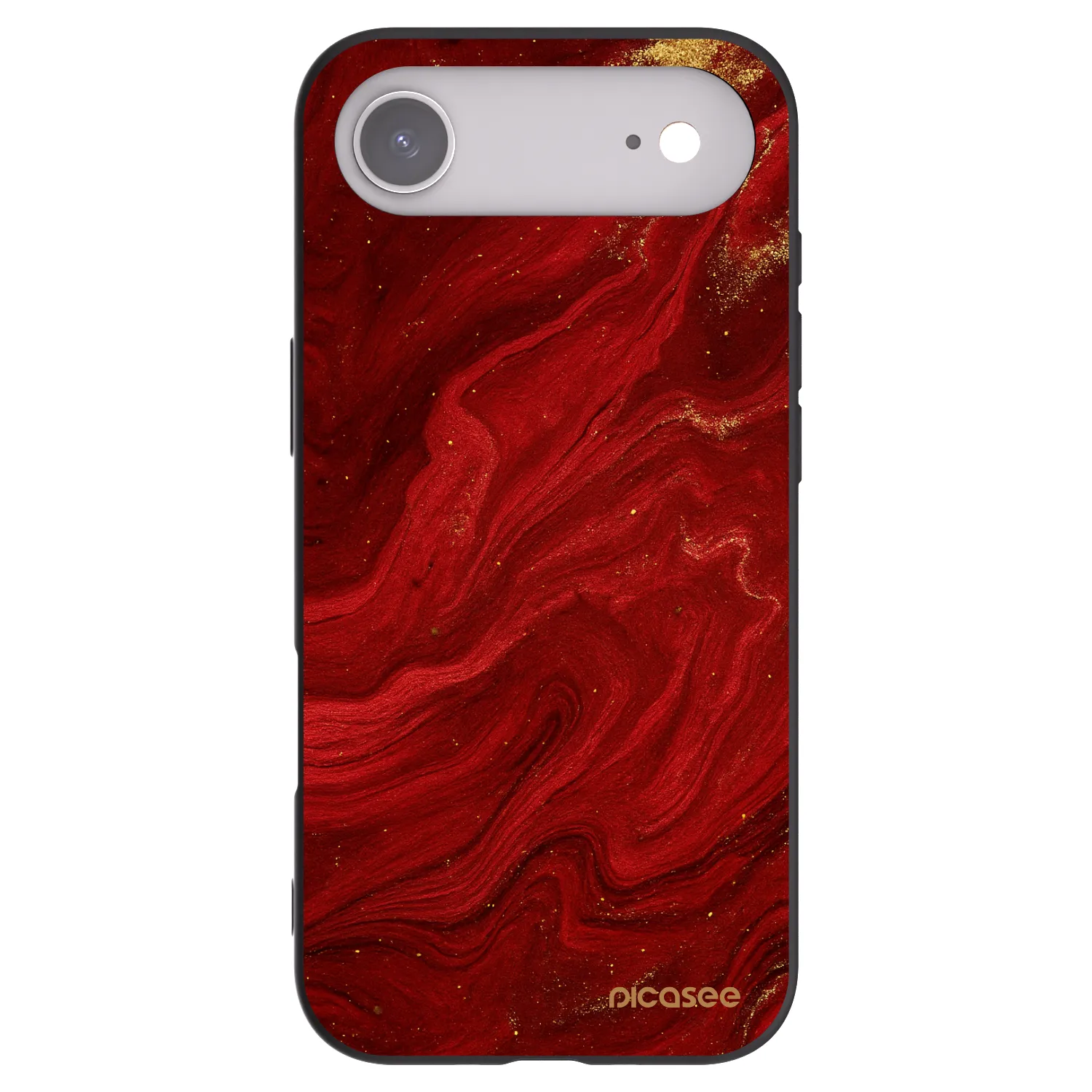 Picasee silikonový černý obal pro Apple iPhone Air - Červená