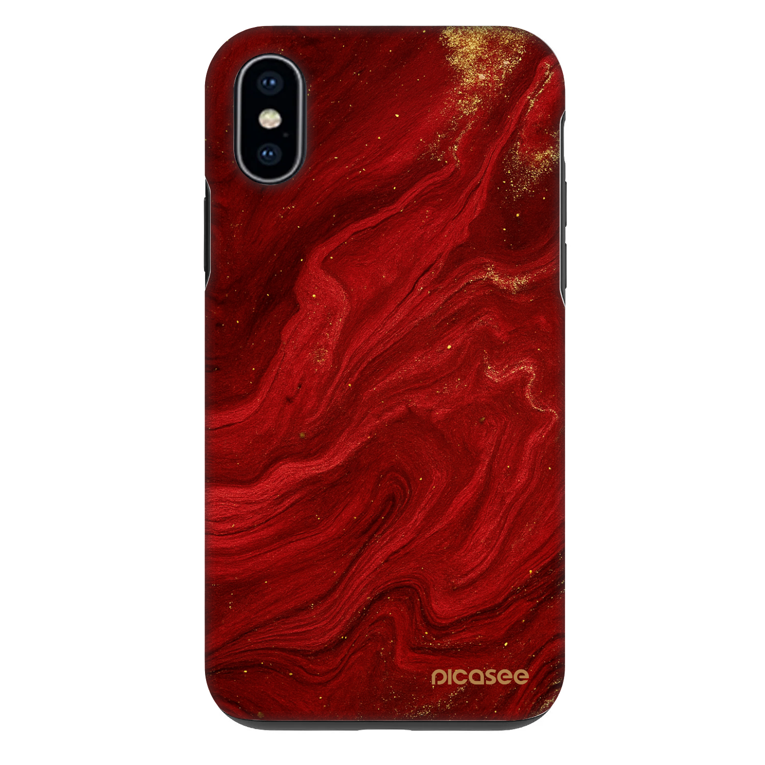 Picasee Fashion Case pro Apple iPhone X/XS - Červená