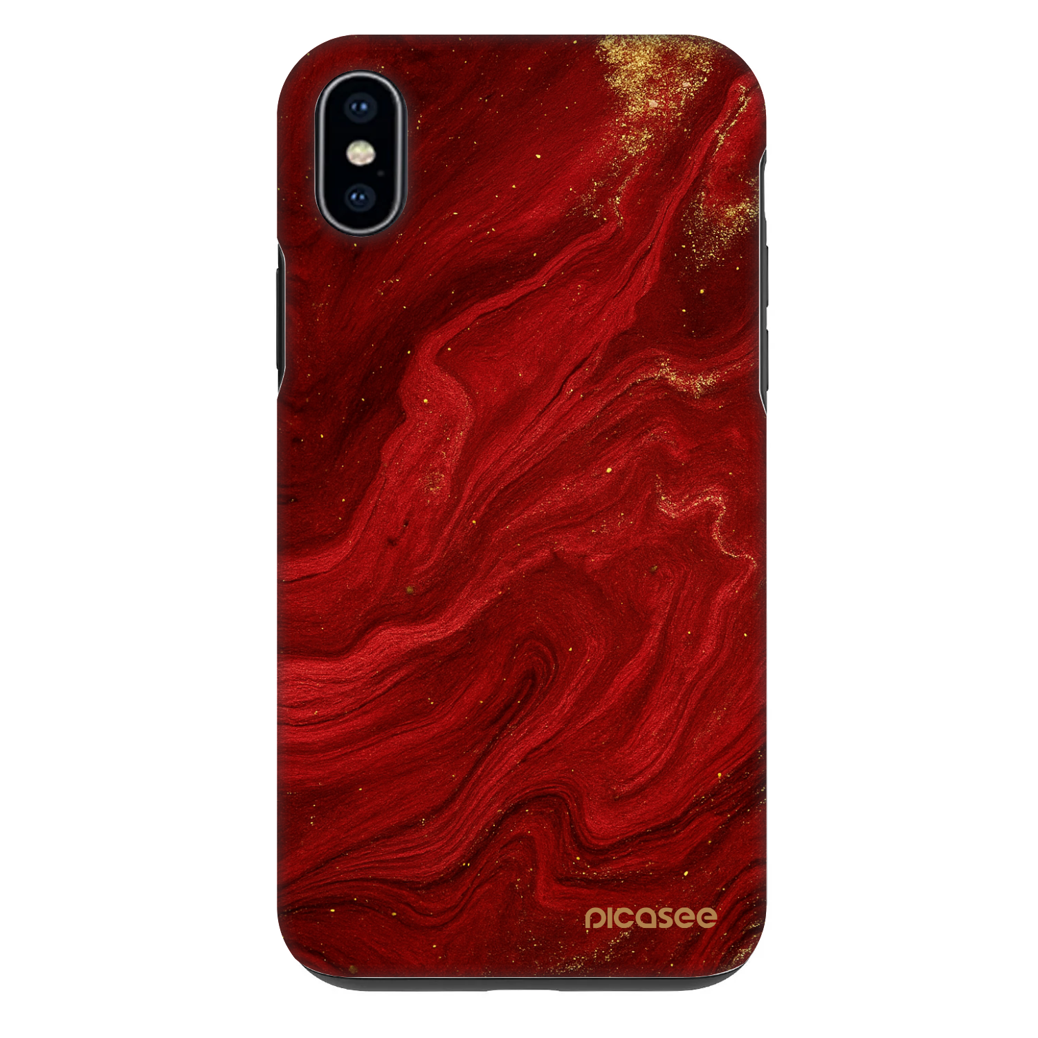 Picasee Fashion Case pro Apple iPhone XS Max - Červená